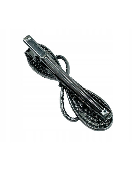 Spinka do włosów VINTAGE KOKARDA BŁYSK WE WŁOSACH CYRKONIE AKCESORIA LOLITA