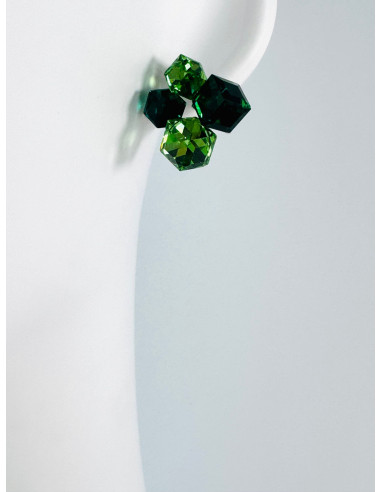 KOLCZYKI ZIELONE KRYSZTAŁKI Lolita AKCESORIA...