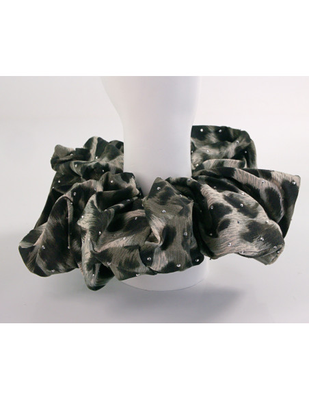 GUMKA DO WŁOSÓW SCRUNCHIE  LOLITA AKCESORIA CĘTKI DŻETY DUŻA XXL 18 CM