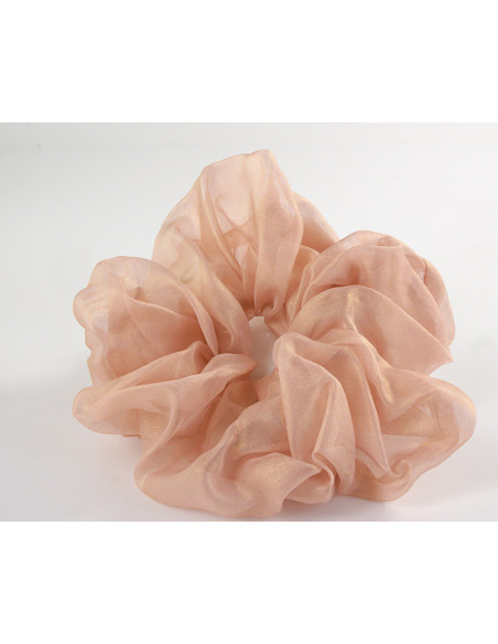 GUMKA DO WŁOSÓW SCRUNCHIE SZYFON XL LOLITA AKCESORIA ŁOSOSIOWY OPALIZUJĄCY