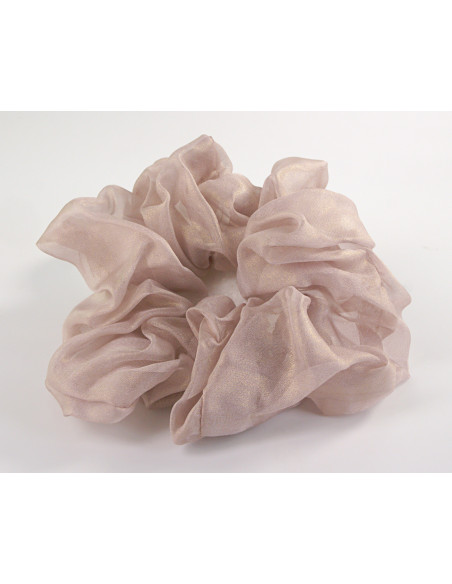 GUMKA DO WŁOSÓW SCRUNCHIE SZYFON XL LOLITA AKCESORIA RÓŻOWY OPALIZUJĄCY