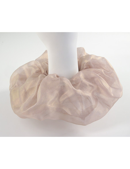 GUMKA DO WŁOSÓW SCRUNCHIE SZYFON XL LOLITA AKCESORIA RÓŻOWY OPALIZUJĄCY