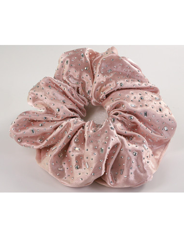 GUMKA DO WŁOSÓW SCRUNCHIE SATYNA DŻETY CYRKONIE...