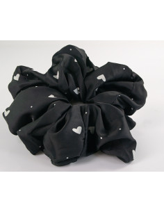 GUMKA DO WŁOSÓW SCRUNCHIE SATYNA LOLITA AKCESORIA CZARNO...