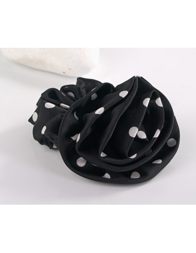 GUMKA DO WŁOSÓW SCRUNCHIE z RÓŻĄ KWIAT LOLITA...