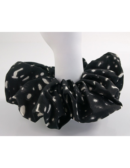 GUMKA DO WŁOSÓW SCRUNCHIE LOLITA AKCESORIA CĘTKI CZARNY DUŻA XXL 18 CM