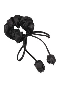 GUMKA DO WŁOSÓW SCRUNCHIE KOKARDA Z TULIPANAMI SATYNA...