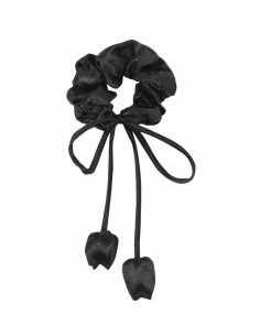 GUMKA DO WŁOSÓW SCRUNCHIE KOKARDA Z TULIPANAMI SATYNA... 2
