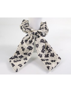 GUMKA DO WŁOSÓW SCRUNCHIE KOKARDA SATYNA LOLITA AKCESORIA...