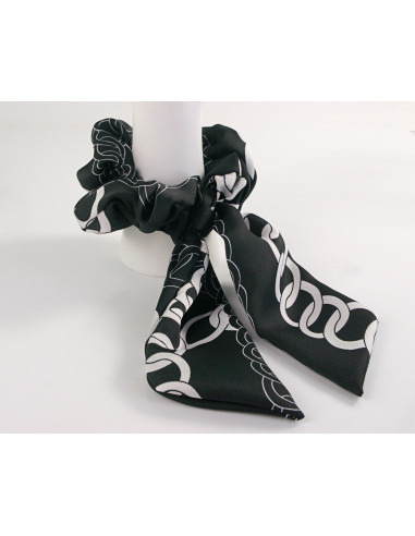 GUMKA DO WŁOSÓW SCRUNCHIE KOKARDA SATYNA LOLITA...