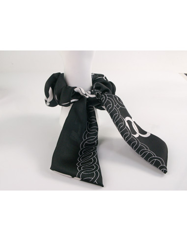 GUMKA DO WŁOSÓW SCRUNCHIE KOKARDA SATYNA LOLITA...