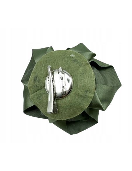 KWIAT Z MATERIAŁU BROSZKA PRZYPINKA LOLITA ACCCESSORIES CZARNA RÓŻA 10 CM