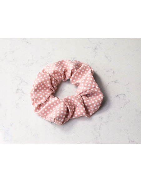 Gumka do włosów Scrunchie Gumka do włosów w oplocie w KROPKI KROPECZKI