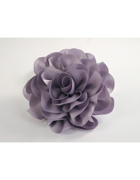 KWIAT Z MATERIAŁU BROSZKA PRZYPINKA LOLITA AKCESORIA 10 CM FIOLETOWY
