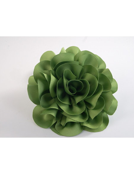KWIAT Z MATERIAŁU BROSZKA PRZYPINKA LOLITA AKCESORIA 10 CM ZIELONY