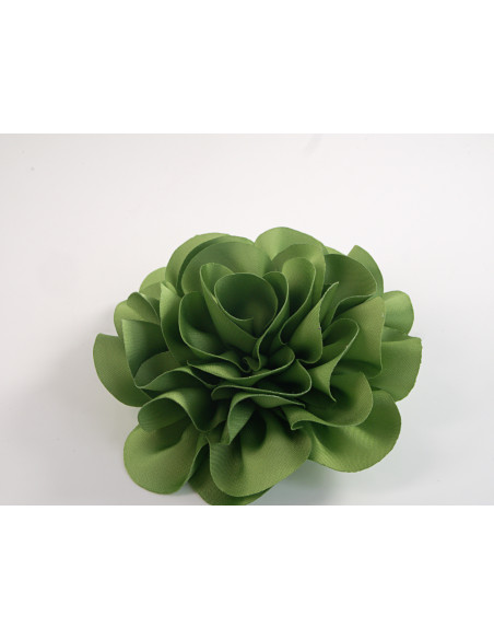 KWIAT Z MATERIAŁU BROSZKA PRZYPINKA LOLITA AKCESORIA 10 CM ZIELONY