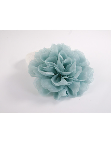 KWIAT Z MATERIAŁU BROSZKA PRZYPINKA LOLITA AKCESORIA 12 CM NIEBIESKI