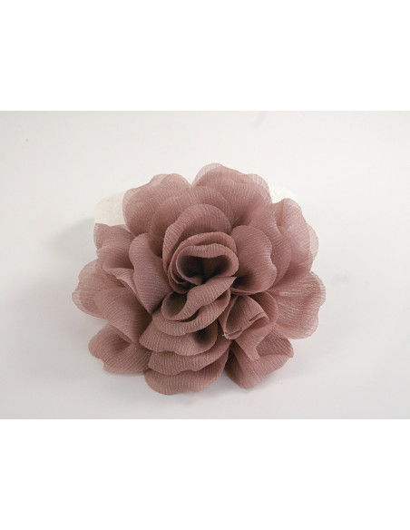 KWIAT Z MATERIAŁU BROSZKA PRZYPINKA LOLITA AKCESORIA 12 CM BRUDNY RÓŻOWY