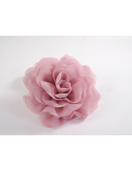 KWIAT Z MATERIAŁU BROSZKA PRZYPINKA LOLITA AKCESORIA 12 CM RÓŻOWY