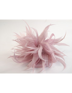 KWIAT Z PIÓR BROSZKA PRZYPINKA LOLITA AKCESORIA 14 cm... 2