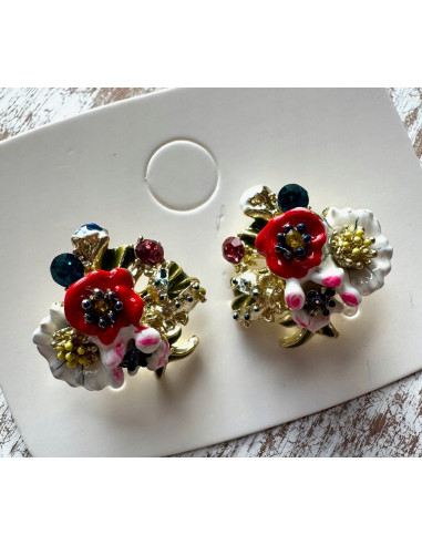 KOLCZYKI KWIATEK KWIATKI Lolita AKCESORIA...