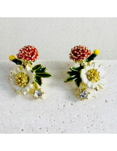 KOLCZYKI KWIATEK KWIATKI Lolita AKCESORIA srebrny sztyft 925 2