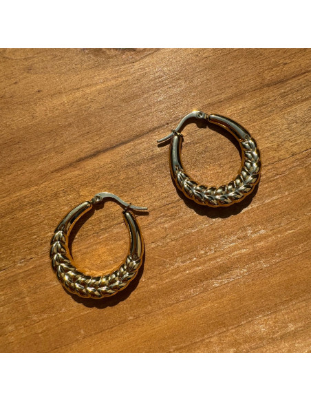 Kolczyki ze stali chirurgicznej Koła 3 cm Lolita Accessoriese