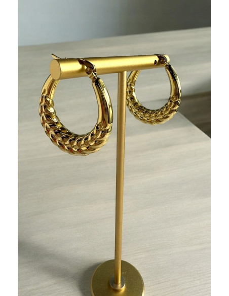 Kolczyki ze stali chirurgicznej Koła 3 cm Lolita Accessoriese