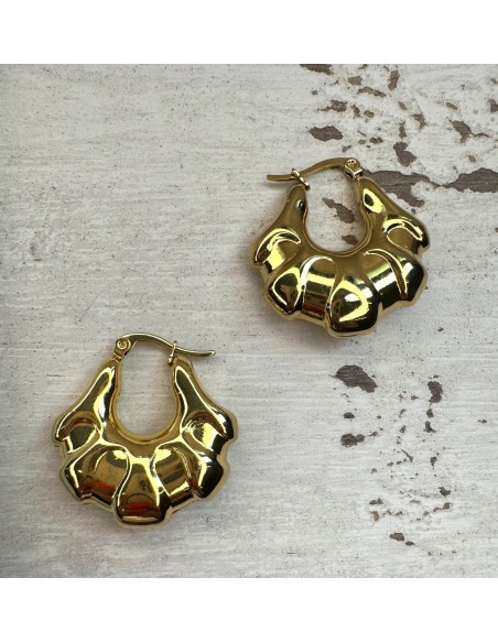 Kolczyki ze stali chirurgicznej Koła 3 cm Lolita Accessoriese