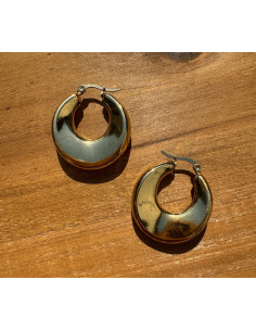 Kolczyki ze stali chirurgicznej Koła BOHO 3,5 cm Lolita...