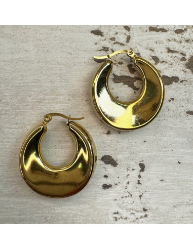 Kolczyki ze stali chirurgicznej Koła BOHO 3,5...