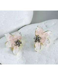 Kolczyki KWIATKI Z KRYSZTAŁKAMI Lolita AKCESORIA srebrny... 2
