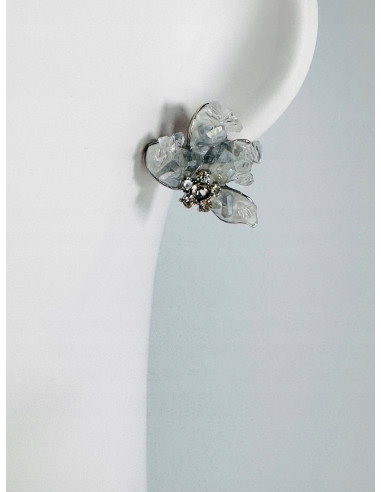 Kolczyki KWIATKI Z KRYSZTAŁKAMI Lolita...