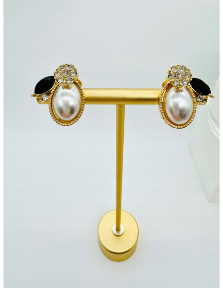 Klipsy do Uszu Lolita Accessories Klips do Ucha z perełką