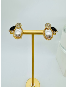 Klipsy do Uszu Lolita Accessories Klips do Ucha z perełką 2