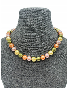 Naszyjnik z pereł PERŁY KOLOROWE pod szyję Lolita... 2