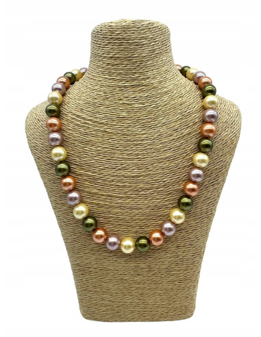 Naszyjnik z pereł PERŁY KOLOROWE pod szyję...