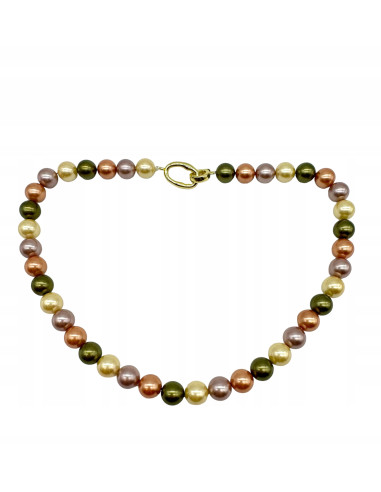Naszyjnik z pereł PERŁY KOLOROWE pod szyję...