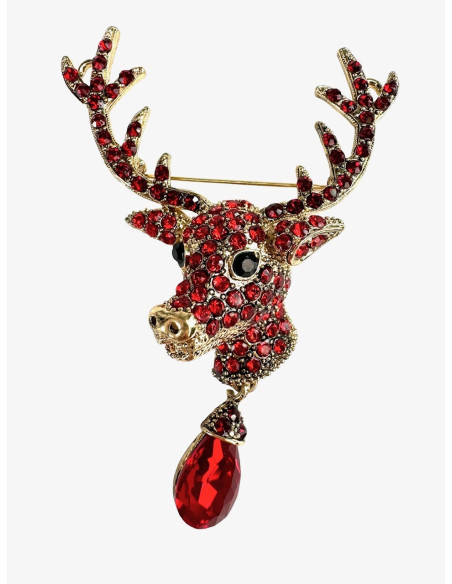 Klasyczna Broszka Brosza JELEŃ POROŻE JELONEK Lolita Accessories