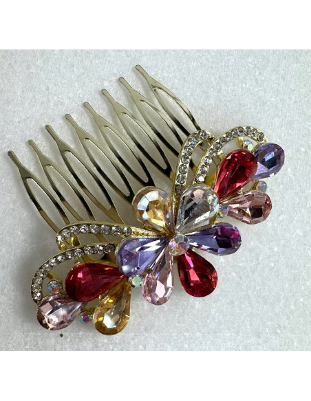 GRZEBIEŃ wsuwany do włosów wtykowy ozdobny diamenty Lolita Akcesoria KOLORY