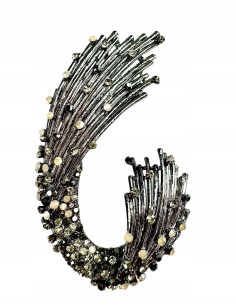 Broszka Brosza ANIELSKI WŁOS Lolita Accessories Przypinka...