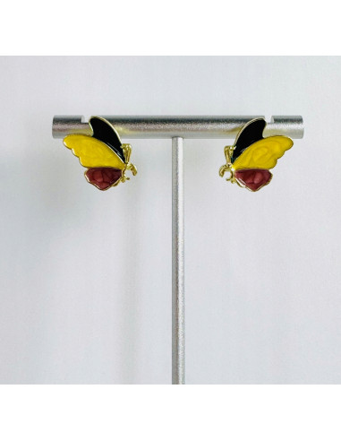 Kolczyki KOLOROWE MOTYLKI MOTYLE Lolita...