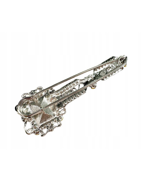 Broszka Brosza VINTAGE Kamienie Lolita Accessories Przypinka Ozdobna