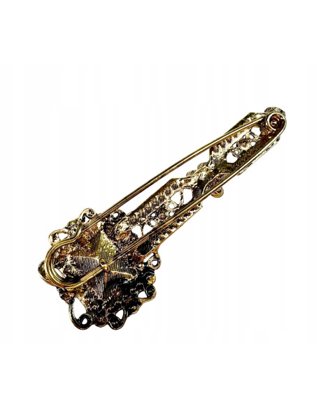 Broszka Brosza VINTAGE Kamienie Lolita Accessories Przypinka Ozdobna