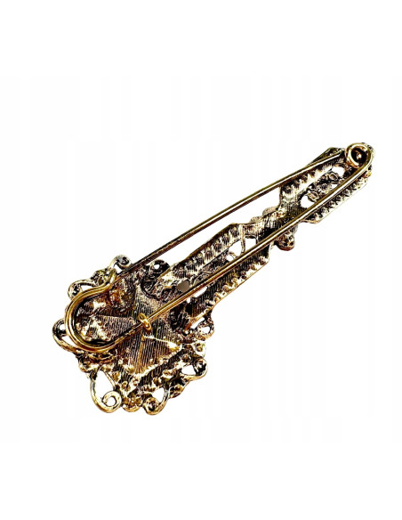 Broszka Brosza VINTAGE Kamienie Lolita Accessories Przypinka Ozdobna