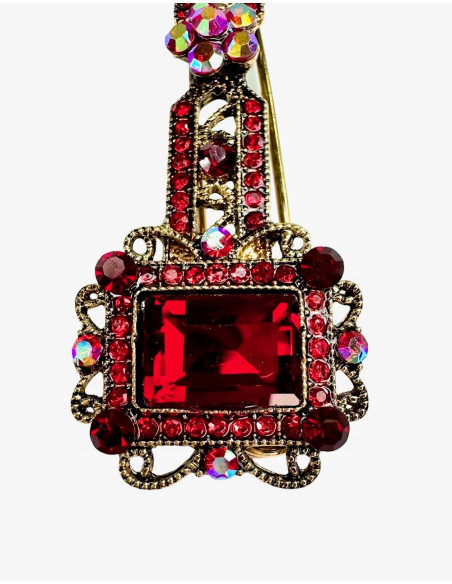 Broszka Brosza VINTAGE Kamienie Lolita Accessories Przypinka Ozdobna