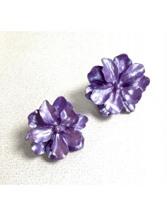 Kolczyki FIOLETOWE KWIATY KWIATKI Lolita AKCESORIA...