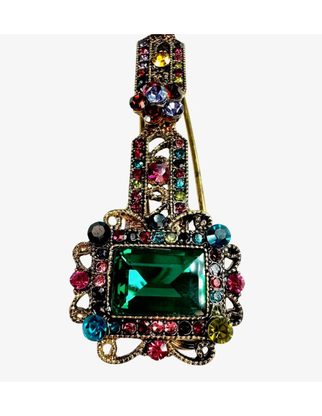 Broszka Brosza VINTAGE Kamienie Lolita Accessories Przypinka Ozdobna