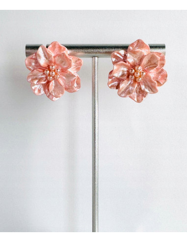 Kolczyki RÓŻOWE KWIATY KWIATKI Lolita AKCESORIA...