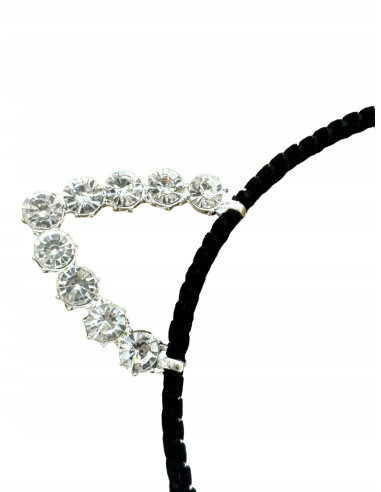 Opaska na włosy Uszka Srebrne Uszka z...